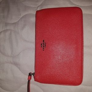 Red Coach Wallet